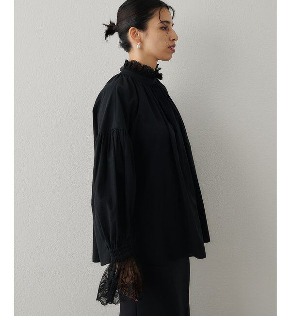  「レースギャザーブラウス」|シャツ・ブラウス|