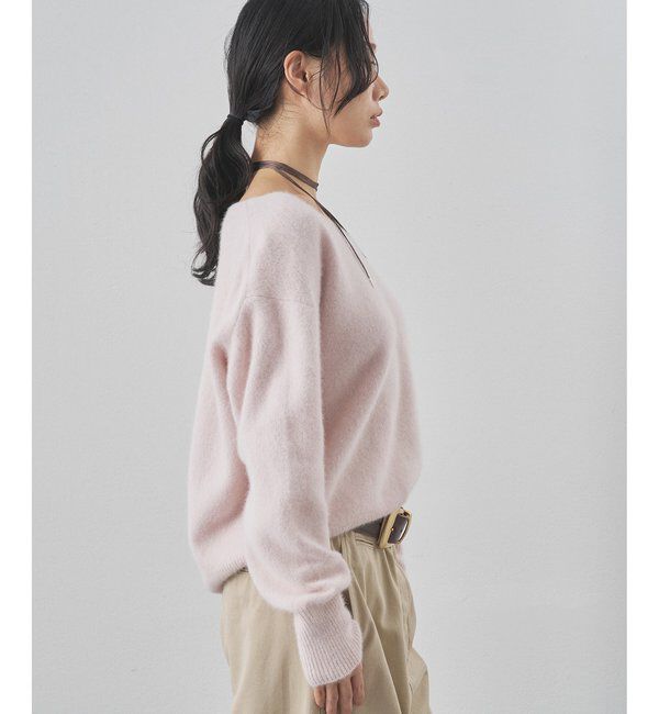  「フォックスウール Vネックプルオーバー」|ニット・セーター|