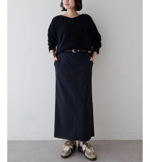  「フォックスウール Vネックプルオーバー」|ニット・セーター|