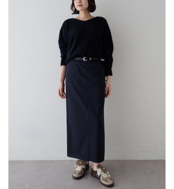  「フォックスウール Vネックプルオーバー」|ニット・セーター|