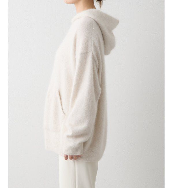 THE PAUSE「【THE PAUSE】ファーニットフーディープルオーバー」|ニット・セーター|