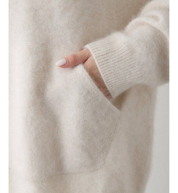 THE PAUSE「【THE PAUSE】ファーニットフーディープルオーバー」|ニット・セーター|