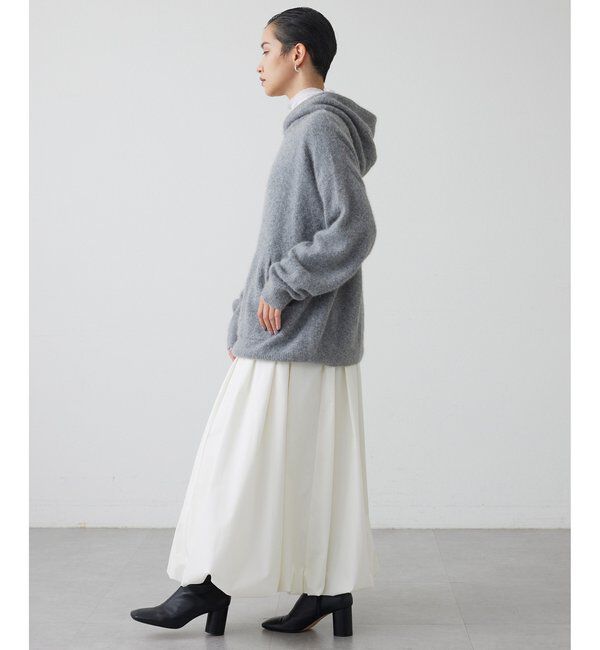 THE PAUSE「【THE PAUSE】ファーニットフーディープルオーバー」|ニット・セーター|