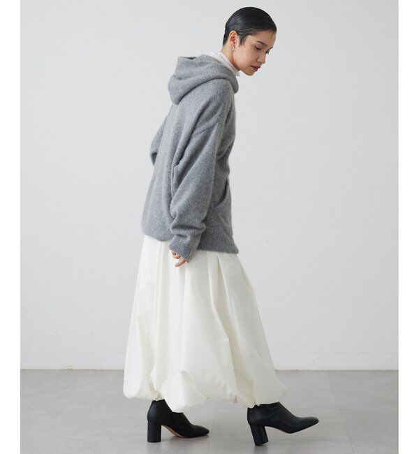 THE PAUSE「【THE PAUSE】ファーニットフーディープルオーバー」|ニット・セーター|