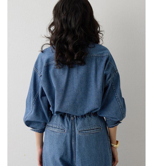  「フリルデニムブラウス」|シャツ・ブラウス|