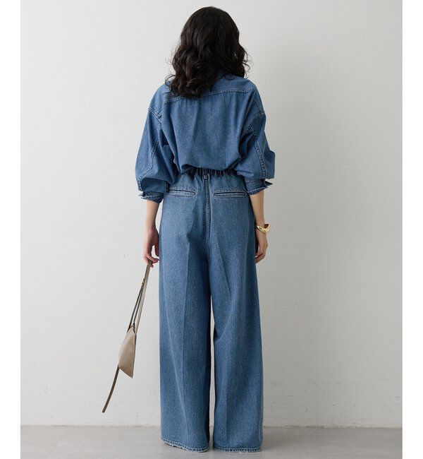  「ワイドデニムイージーパンツ」|デニム|