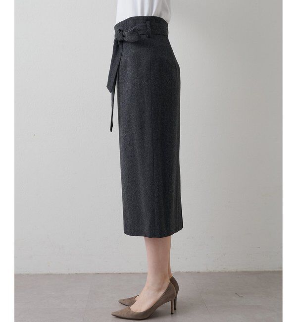 「ウールベルト付スカート」|スカート|