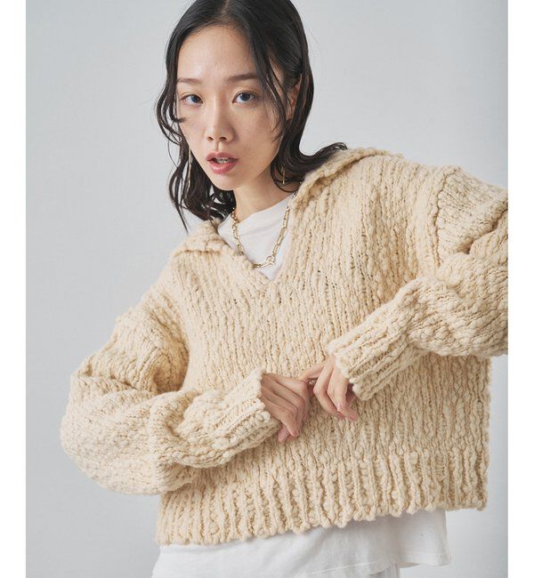  「ローゲージスキッパープルオーバー」|ニット・セーター|