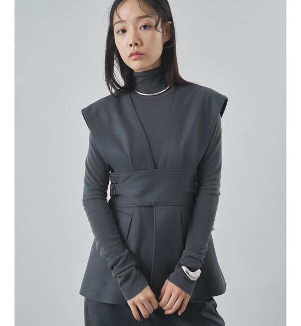  「メルトンベスト」|ベスト・ジレ|グレー