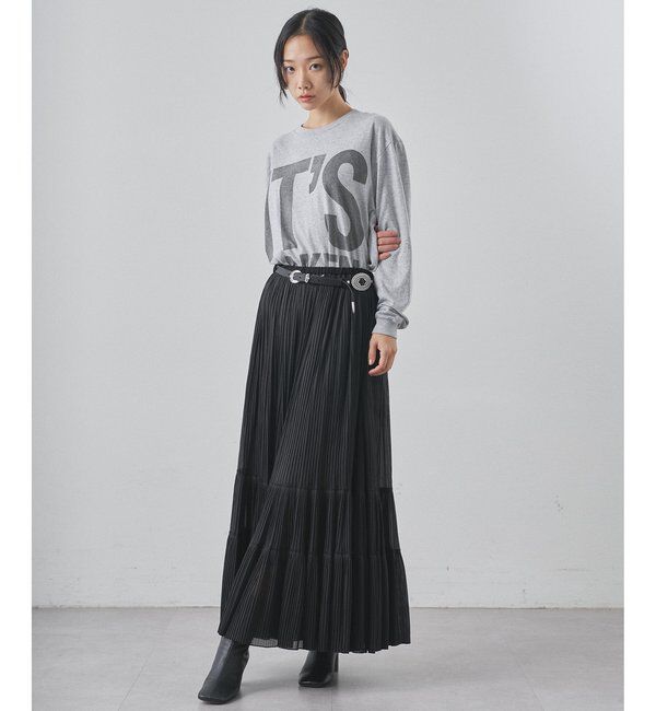  「オーガンジーティアードスカート」|スカート|