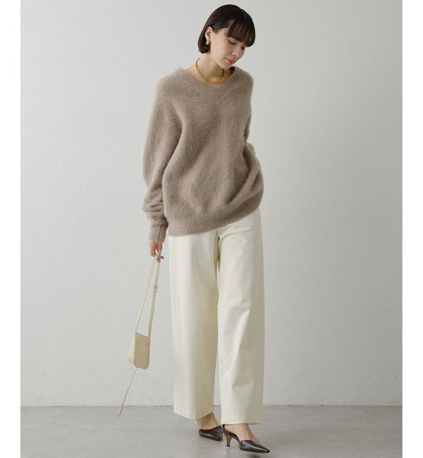  「ポンチ裏起毛バレルパンツ」|チノ|