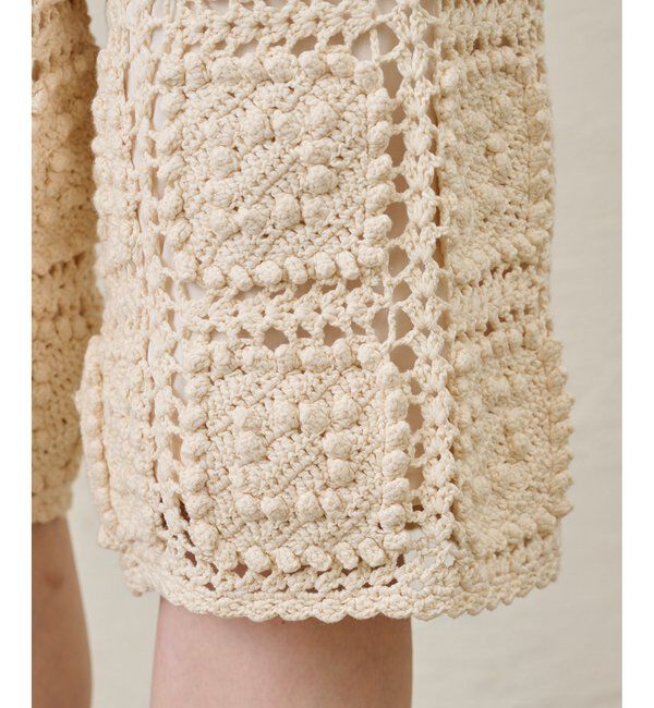  「ハンドクロシェハーフパンツ」|チノ|