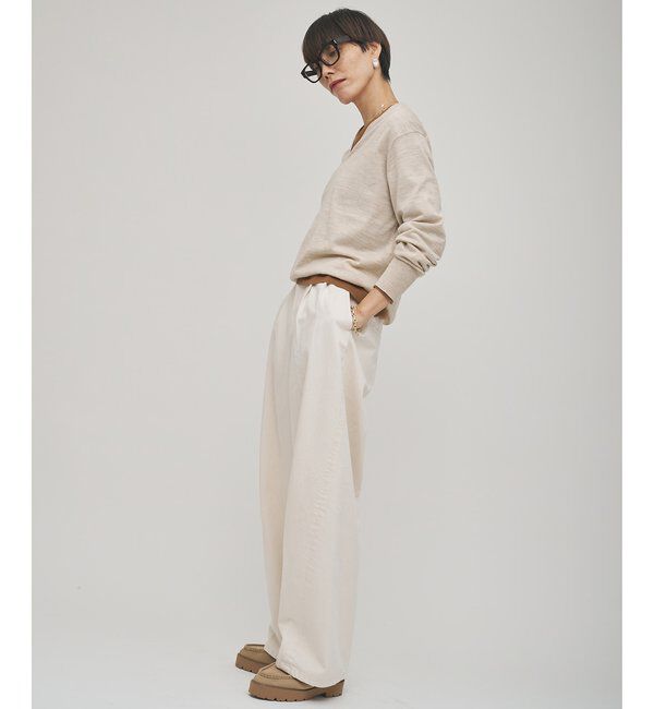 GEMINI「【GEMINI】ハイゲージVネックニットプルオーバー」|ニット・セーター|