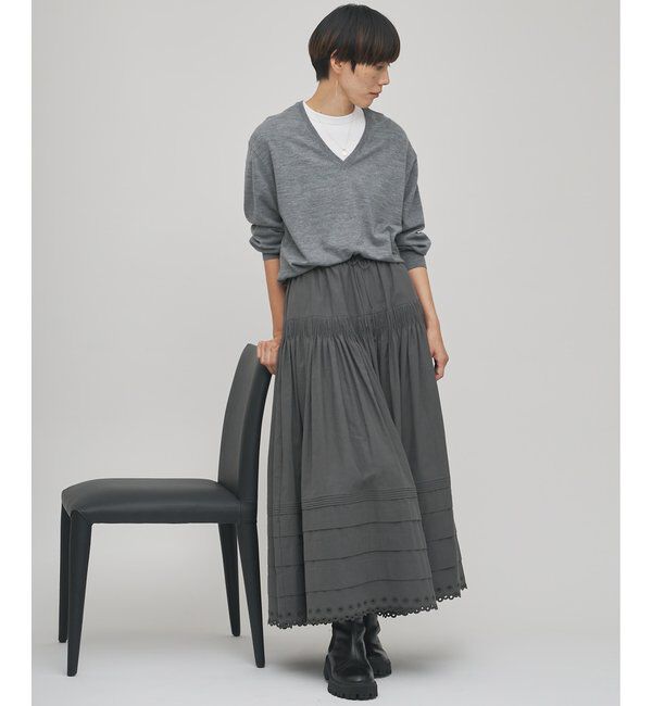 GEMINI「【GEMINI】ハイゲージVネックニットプルオーバー」|ニット・セーター|