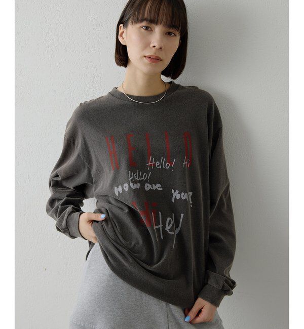  「ロゴロングスリーブTシャツ」|Tシャツ・カットソー|