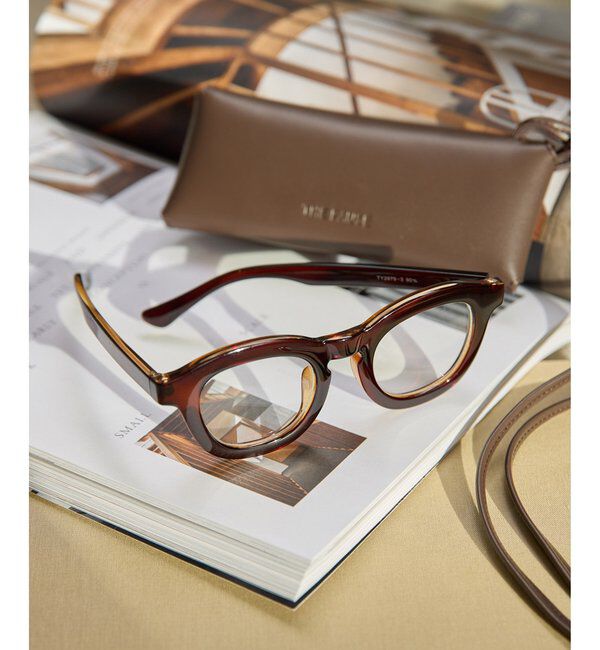 THE PAUSE「【THE PAUSE】太縁メガネ」|その他|ブラウン
