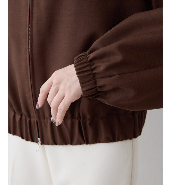  「平織りジップブルゾン」|ブルゾン・スタジャン|