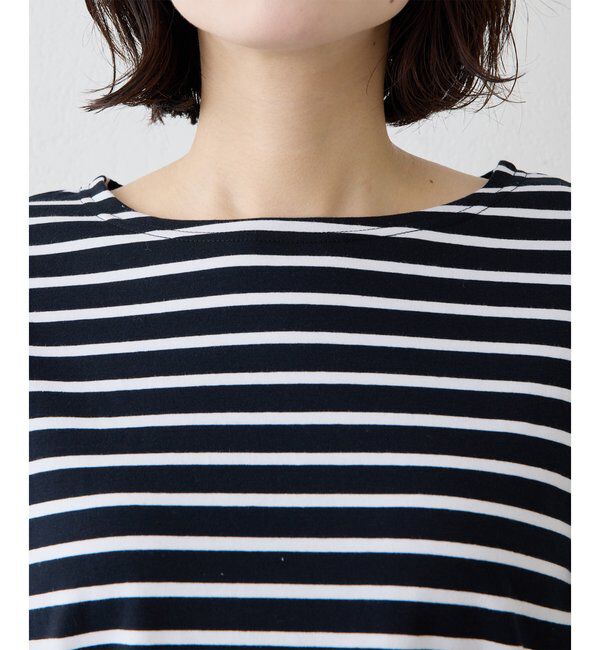 THE PAUSE「【THE PAUSE】フレアカフスボーダープルオーバー」|Tシャツ・カットソー|