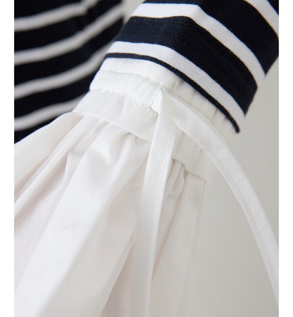 THE PAUSE「【THE PAUSE】フレアカフスボーダープルオーバー」|Tシャツ・カットソー|