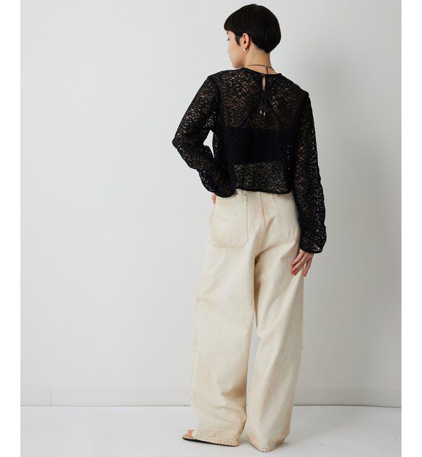 THE PAUSE「【THE PAUSE】ボタニカルレースブラウス」|シャツ・ブラウス|