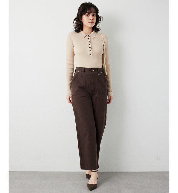 THE PAUSE「【THE PAUSE】コットンツイルベイカーパンツ」|チノ|