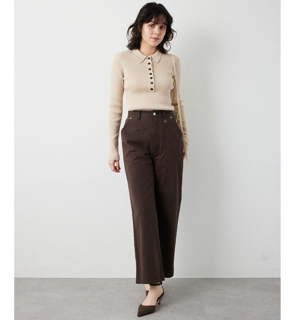 THE PAUSE「【THE PAUSE】コットンツイルベイカーパンツ」|チノ|