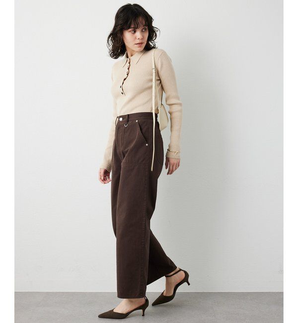 THE PAUSE「【THE PAUSE】コットンツイルベイカーパンツ」|チノ|