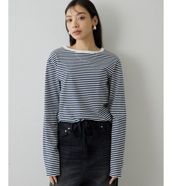 THE PAUSE「【THE PAUSE】ボーダーロンTEE」|Tシャツ・カットソー|