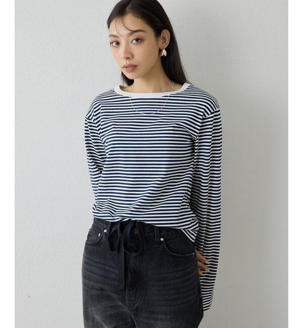 THE PAUSE「【THE PAUSE】ボーダーロンTEE」|Tシャツ・カットソー|