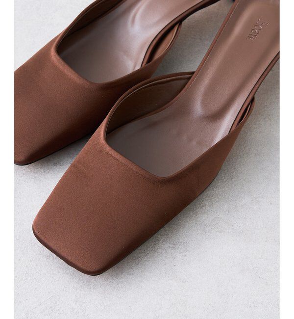 Hoaw.「【Hoaw.】スクエアサテンミュール」|その他|