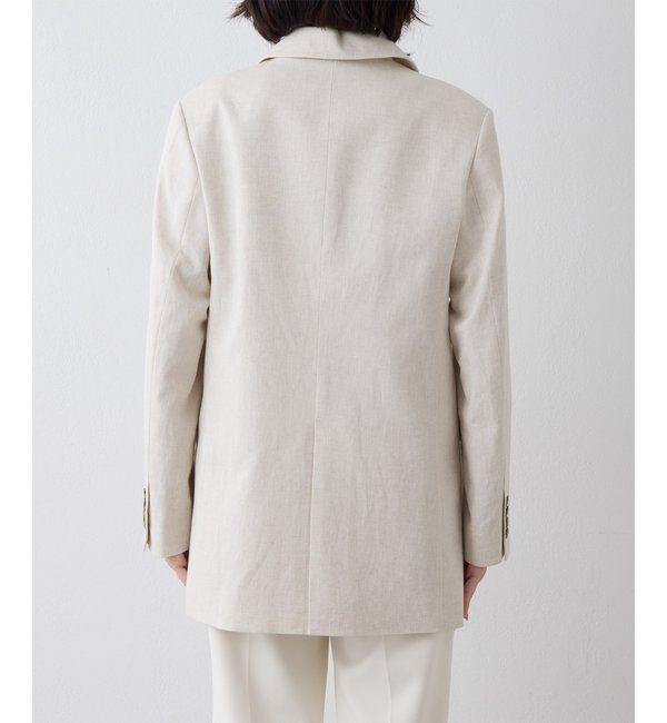 THE PAUSE「【THE PAUSE】コットンリネンダブルジャケット」|テーラードジャケット|