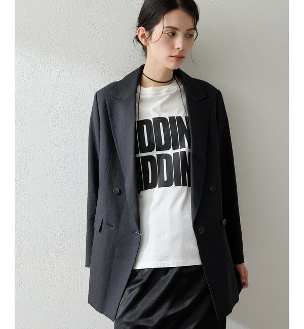 THE PAUSE「【THE PAUSE】コットンリネンダブルジャケット」|テーラードジャケット|