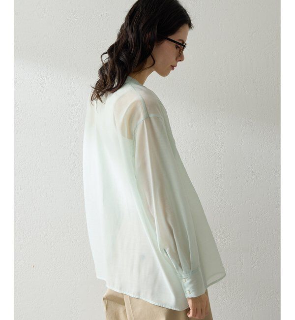 THE PAUSE「【THE PAUSE】シアーオーガンジーシャツ」|シャツ・ブラウス|