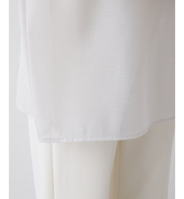 THE PAUSE「【THE PAUSE】シアーオーガンジーシャツ」|シャツ・ブラウス|