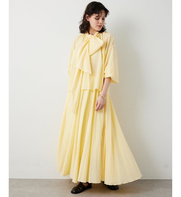  「製品染めボウブラウス」|シャツ・ブラウス|