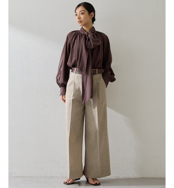  「製品染めボウブラウス」|シャツ・ブラウス|