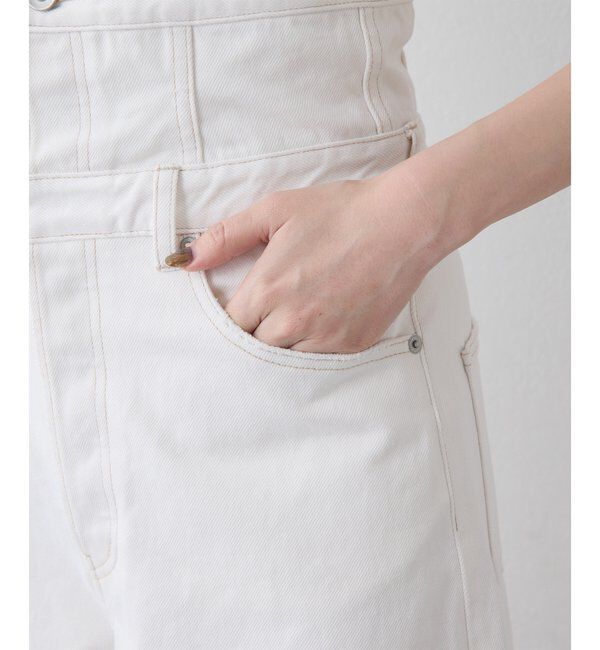  「ハイウエストデニムパンツ」|デニム|