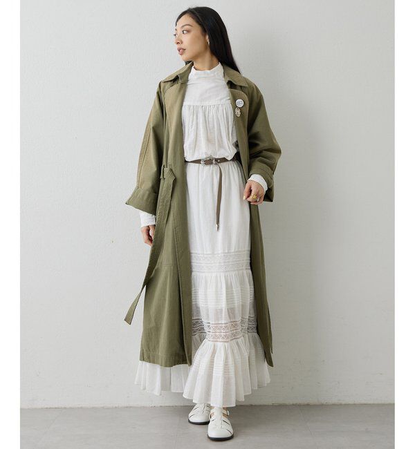  「コットンギャザーマキシスカート」|スカート|