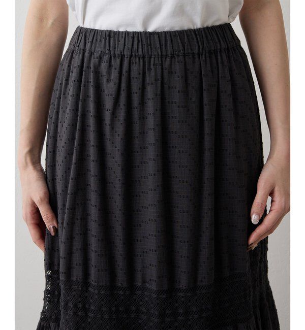  「コットンギャザーマキシスカート」|スカート|