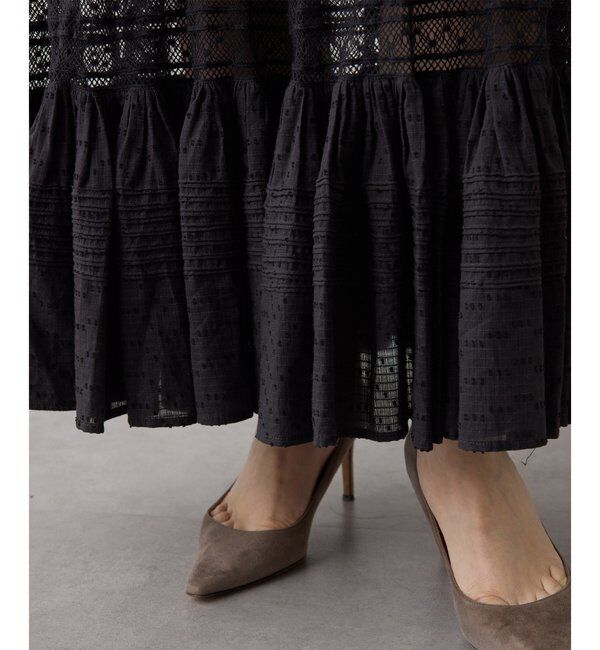  「コットンギャザーマキシスカート」|スカート|