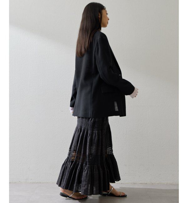  「コットンギャザーマキシスカート」|スカート|