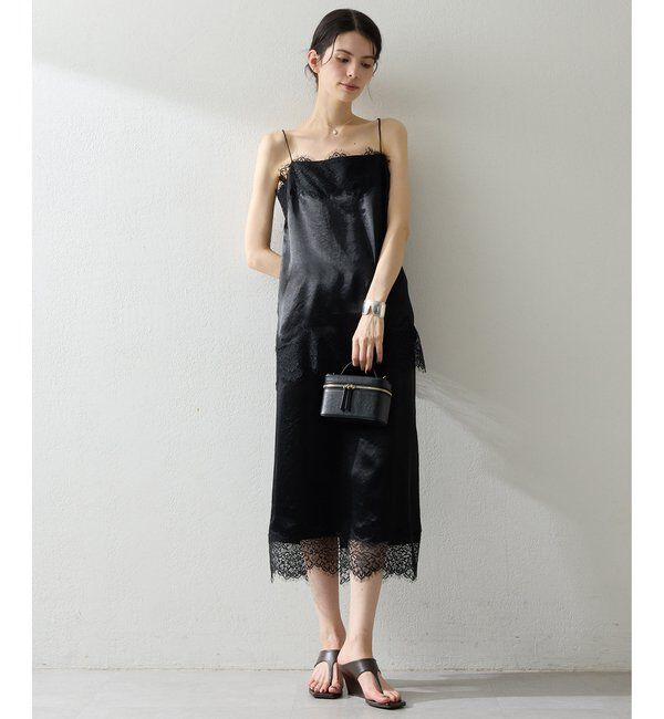  「サテンレースキャミソール」|シャツ・ブラウス|