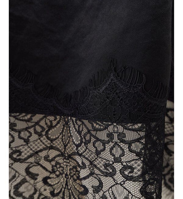  「サテンレースキャミソール」|シャツ・ブラウス|