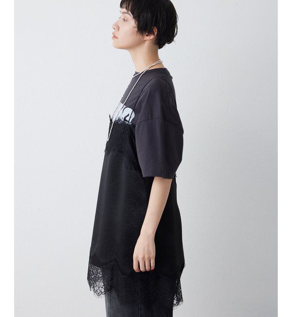  「サテンレースキャミソール」|シャツ・ブラウス|