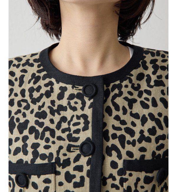  「リネンレオパードジャケット」|その他|