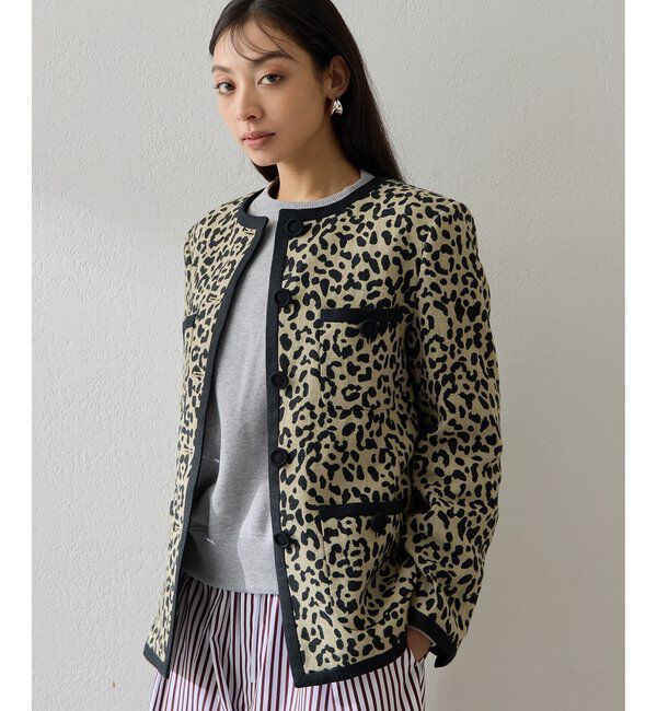  「リネンレオパードジャケット」|その他|