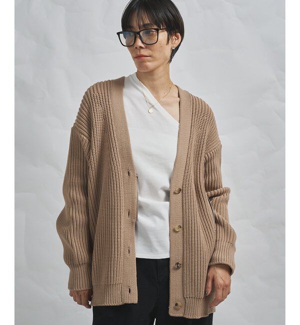GEMINI「【GEMINI】片畔カーディガン」|ニット・セーター|キャメル