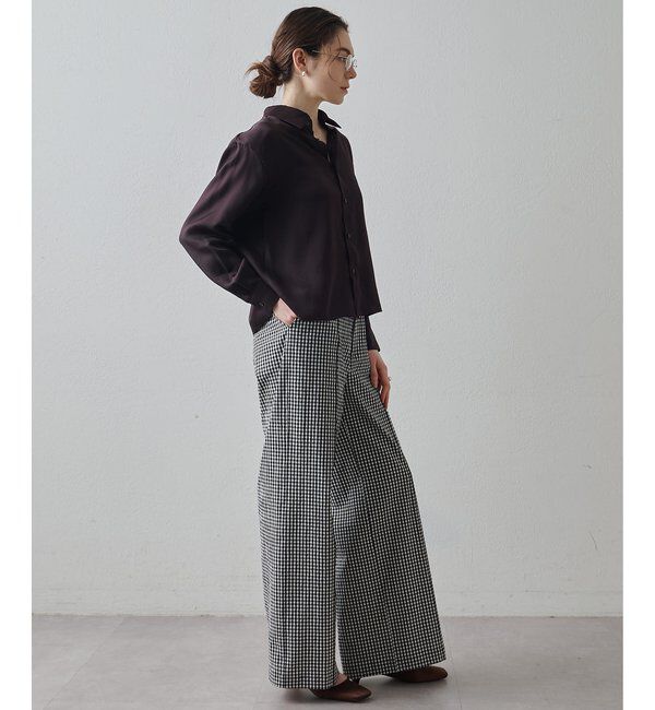 Drawing Numbers「【Drawing Numbers】キュプラロングスリーブシャツ」|シャツ・ブラウス|