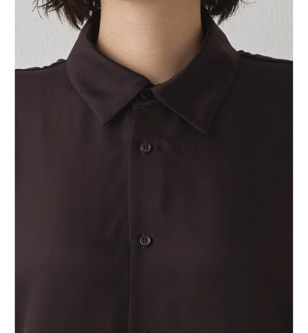 Drawing Numbers「【Drawing Numbers】キュプラロングスリーブシャツ」|シャツ・ブラウス|