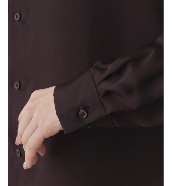 Drawing Numbers「【Drawing Numbers】キュプラロングスリーブシャツ」|シャツ・ブラウス|